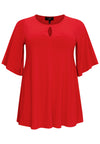 Tunic wide bottom circle sleeve DOLCE - red - #4
