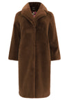 Coat faux fur - mid brown - #3