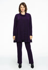 Cardigan wide bottom LUREX - purple