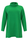 Pullover high neck RIB - green