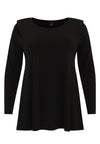 Tunic flare with shoulder pads DOLCE - black - #3