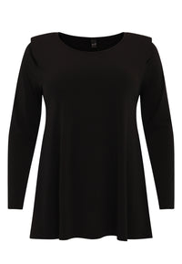 Tunic flare with shoulder pads DOLCE - black - #3