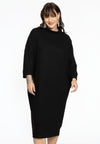 Pullover-dress RIB - black