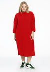Pullover-dress RIB - red - #2
