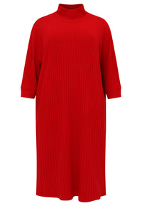 Pullover-dress RIB - red - #3