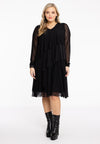 Dress with frills - black - #1