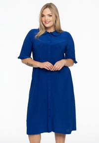 Blouse midi frilled DOLCE - indigo - #1