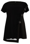 T-shirt asymmetric DOLCE - black - #4