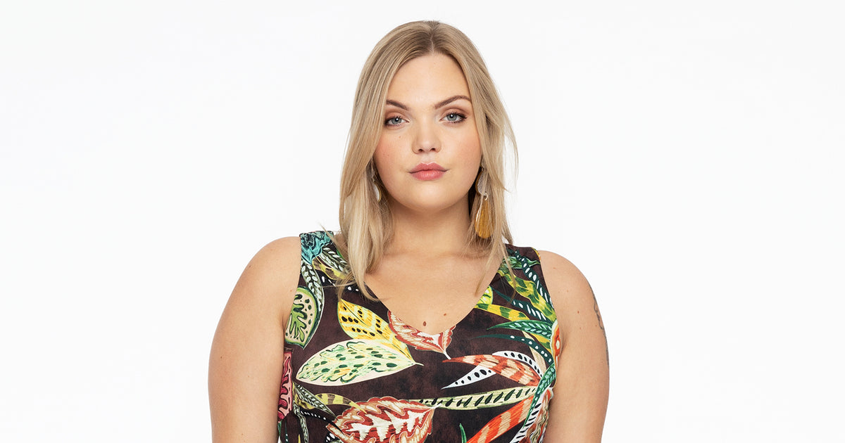 Vrouwen Maxi Jurk V-hals Vintage Print - Belleza Vrouwen Maxi Jurk V-hals Vintage Print - Belleza