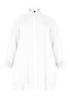 Chemisier avec dentelle LINENBlouse lace LINEN - white - #4