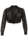 Shrug collar lace - black - #4