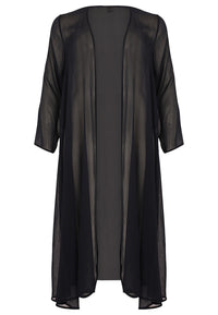 Cardigan long voile - black - #4