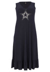 Robe a-lingne star dolce - bleu
