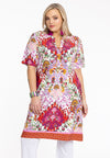 Tunic Grandad collar ROCCO - red - #2