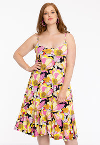 Jurk met spaghetti bandjes ABBYDress spaghetti ABBY - black - #1