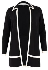 Cardigan Black/White - black - #4