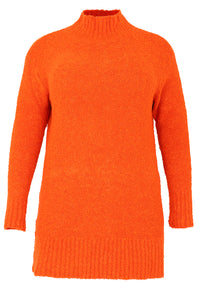 Pullover met col Teddy - orange - #4