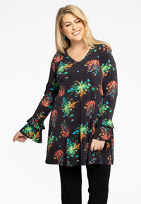 Tunic Wide Bottom Frill Cuff MEDUSA - black - #2
