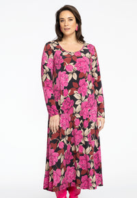 Dress A-line long ROSE - pink - #2