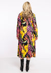 Dress long gather AURA - black - #3