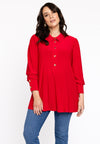 Blouse flare puff sleeve DOLCE - red