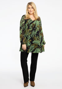 Tunic wide bottom AMAZONE - green - #1
