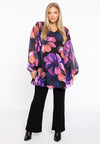 Tunic wide bottom CARA - black - #1