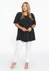 Tunic swing DOTS - black