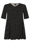 Tunic swing DOTS - black - #4