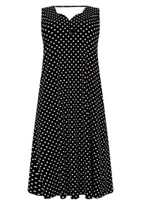 Dress sleeveless DOTS - black - #4