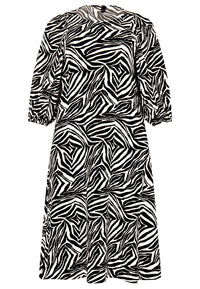 Dress puff sleeve ZAVI - black - #4