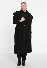 Coat with pearls - black - #5