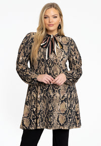 Tunic wide bottom BOA - brown - #2