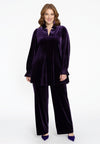 Trousers long VELOURS - purple
