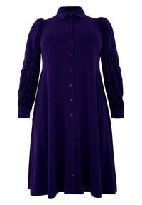 Dress puff sleeve DOLCE - purple - #4