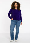 Tunic knotted bottom DOLCE - purple