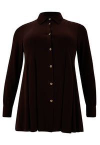Blouse boxpleats DOLCE - brown - #4