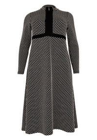 Dress Zipper JAQUARD KNIT - black - #4