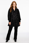 Tunic wide bottom paillet - Zwart