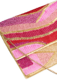 Pochette rose et doréeClutch Pink - pink - #4