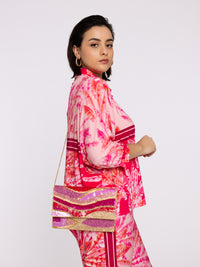 Pochette rose et doréeClutch Pink - pink - #7