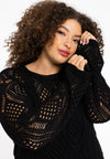 Top crochet LOUNGE - black - #1