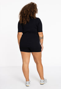 Tee short sleeves rib LOUNGE - black - #2