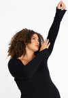 Dress long sleeves rib LOUNGE - black - #2