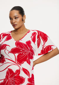 Top A-line LILY - red - #5