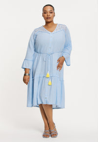 Dress glitter CHAMBRAY - light blue - #1