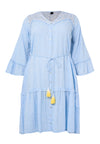 Dress glitter CHAMBRAY - light blue - #4