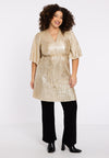 Tuniek wide bottom plisse hannelore - goud