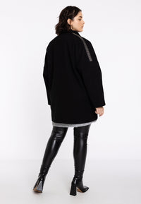 Coat with embellishments - black - #3