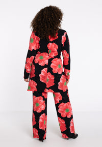 Long blazer PETALS - red - #3